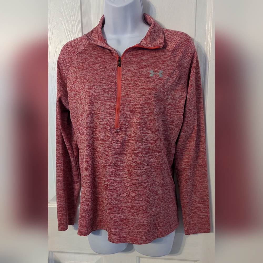 Under Armour Red zip up pullover Sz: M